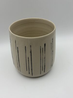 Vase cylindrique - Entre les lignes - Collection ENCRE