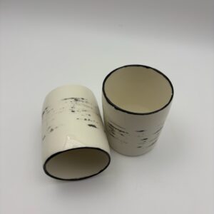 Duo de tasses - Entre les Lignes - Collection ENCRE